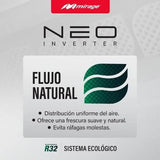 Mirage 2.0 TON NEO INVERTER 21 SEER Frio/Calor 220V