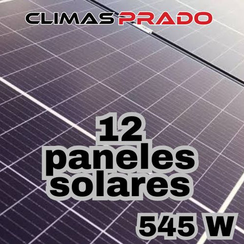 12 Paneles 545 W